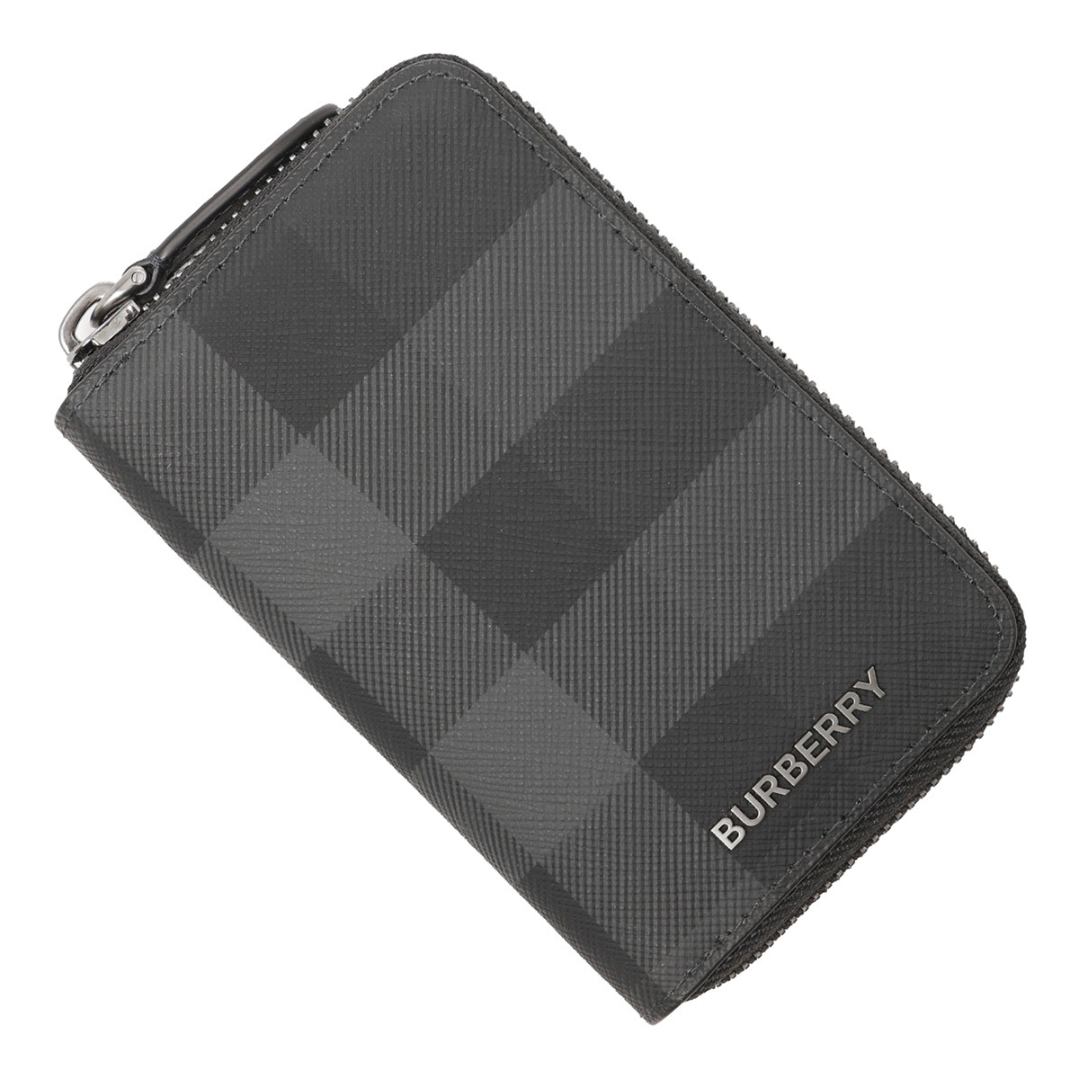 新品 バーバリーブラックレーベル コインケース ミニ財布 本革コンパクトメンズ黒 BURBERRY BLACK LABEL バーバリーブラックレーベル コインケース