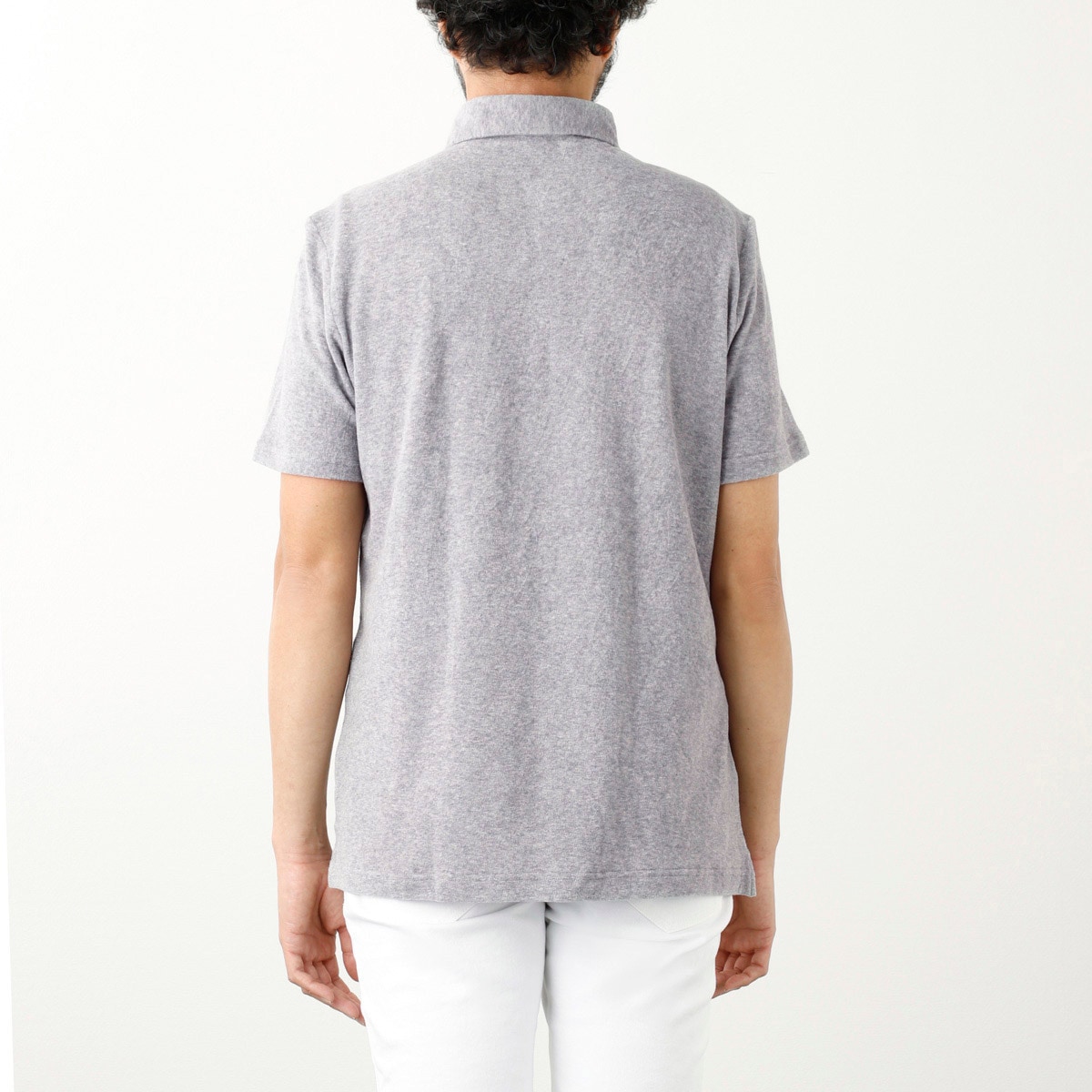 【アウトレット】【ラスト1点】GUY ROVER ギローバー 半袖ポロシャツ/ワイドカラーポロシャツ/JERSEY メンズ