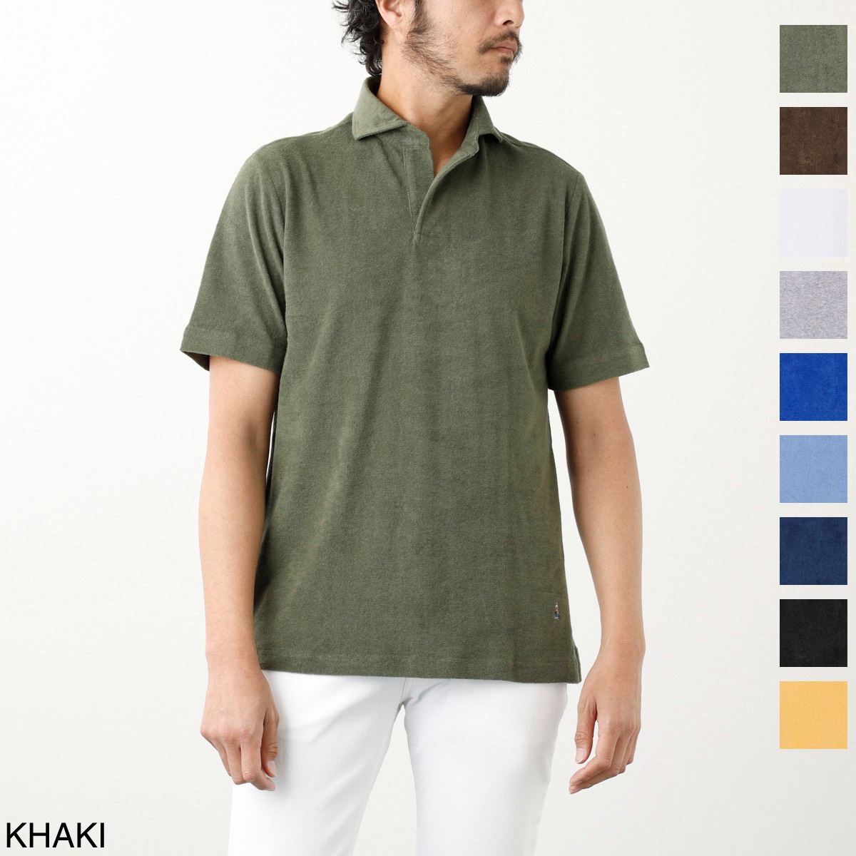 【アウトレット】GUY ROVER ギローバー 半袖ポロシャツ/スキッパーポロシャツ/JERSEY メンズ