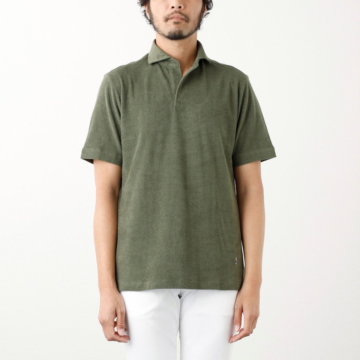 【アウトレット】GUY ROVER ギローバー 半袖ポロシャツ/スキッパーポロシャツ/JERSEY メンズ