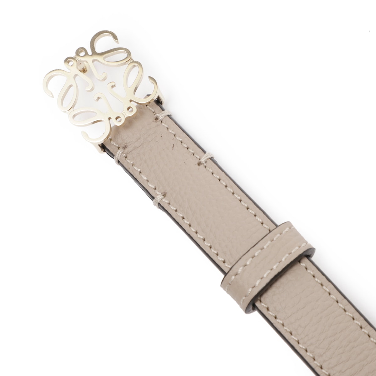 LOEWE ロエベ ベルト/Anagram belt in pebble grain calfskin