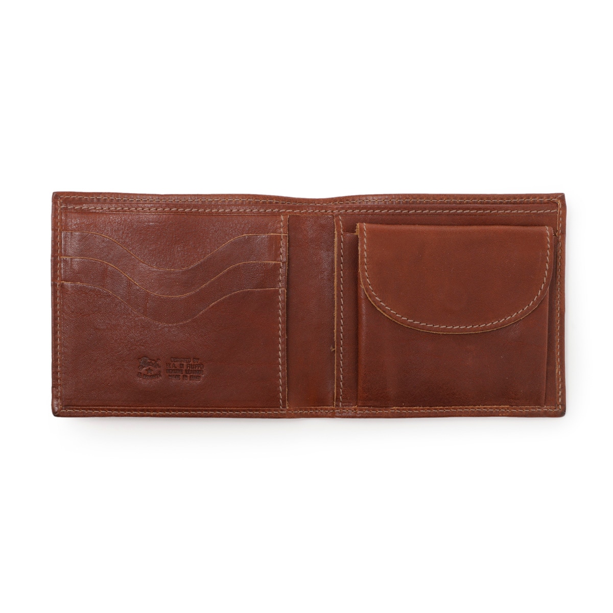 IL BISONTE イルビゾンテ 2つ折り財布 小銭入れ付き/SBW023 メンズ