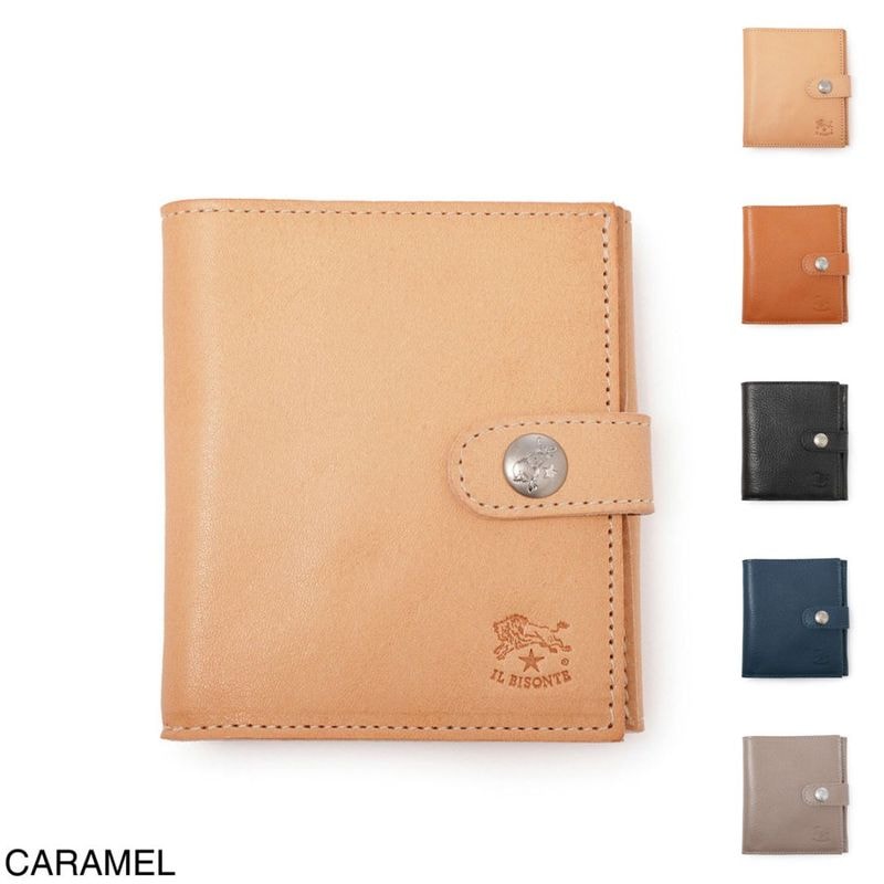 IL BISONTE イルビゾンテ 2つ折り財布 小銭入れ付き/SBW030 メンズ
