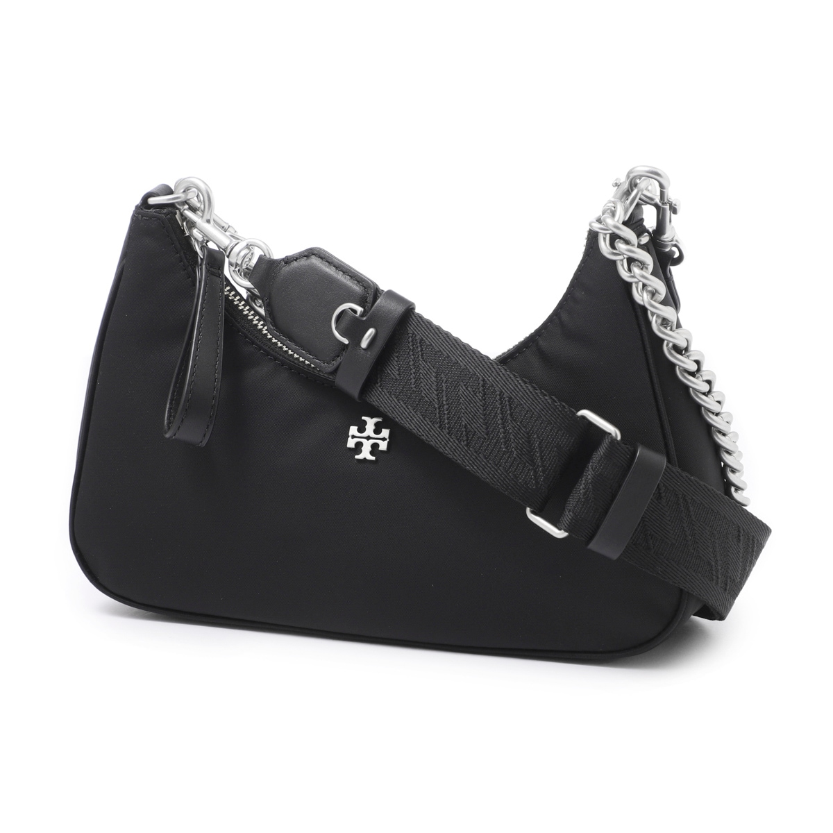 ✨未使用級✨ トリーバーチ マーサー スモール クレセントバッグ 2way 黒 アウトレット】TORY BURCH トリーバーチ ショルダーバッグ 2WAY