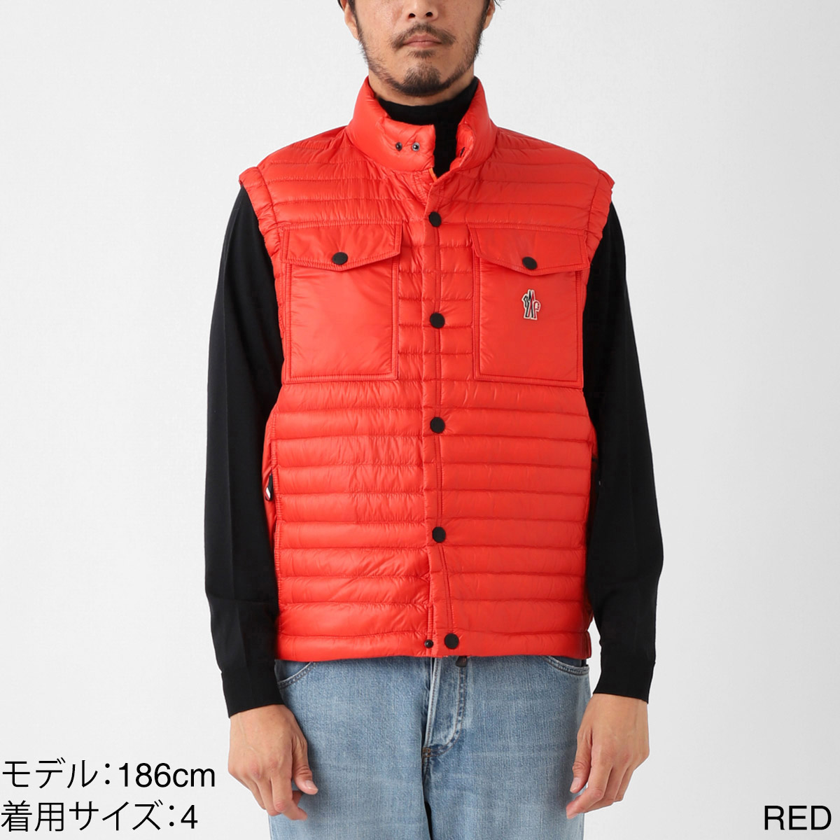 希少サイズ】MONCLER グルノーブルフード付きダウンベスト 5(X L