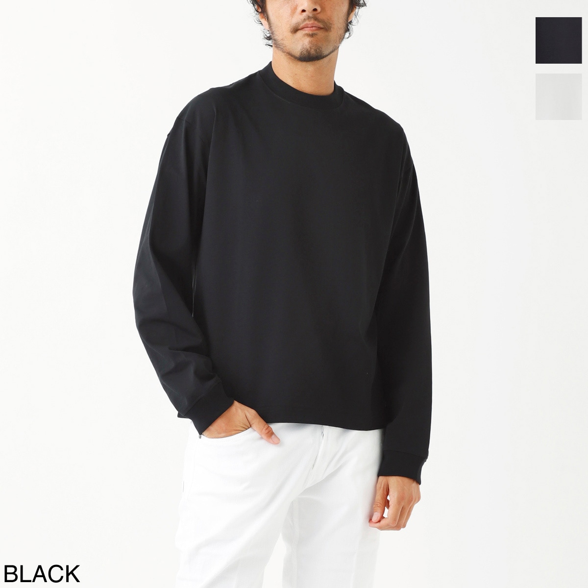 【アウトレット】【ラスト1点】STUDIO NICHOLSON スタジオ ニコルソン クルーネック長袖Tシャツ/カットソー/JAVELIN メンズ