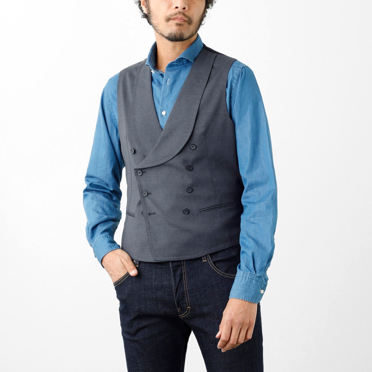 【アウトレット】TAGLIATORE タリアトーレ ベスト/ジレ/BEN F【大きいサイズあり】 メンズ