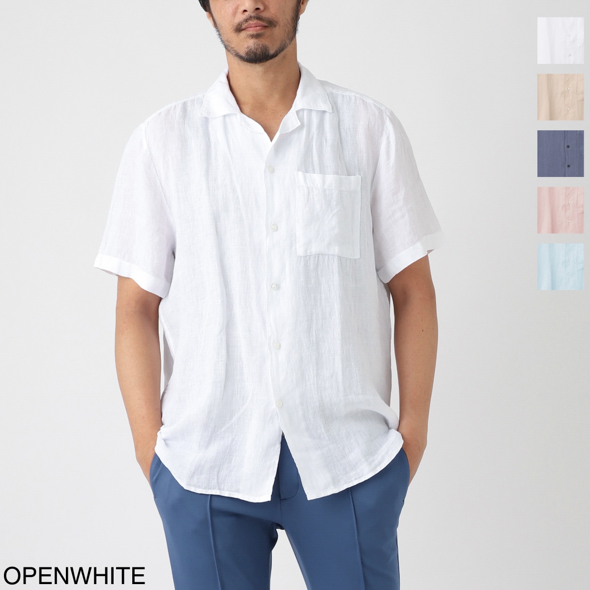 HUGO HUGOBOSS ヒューゴヒューゴボス 半袖リネンシャツ/ELLINO