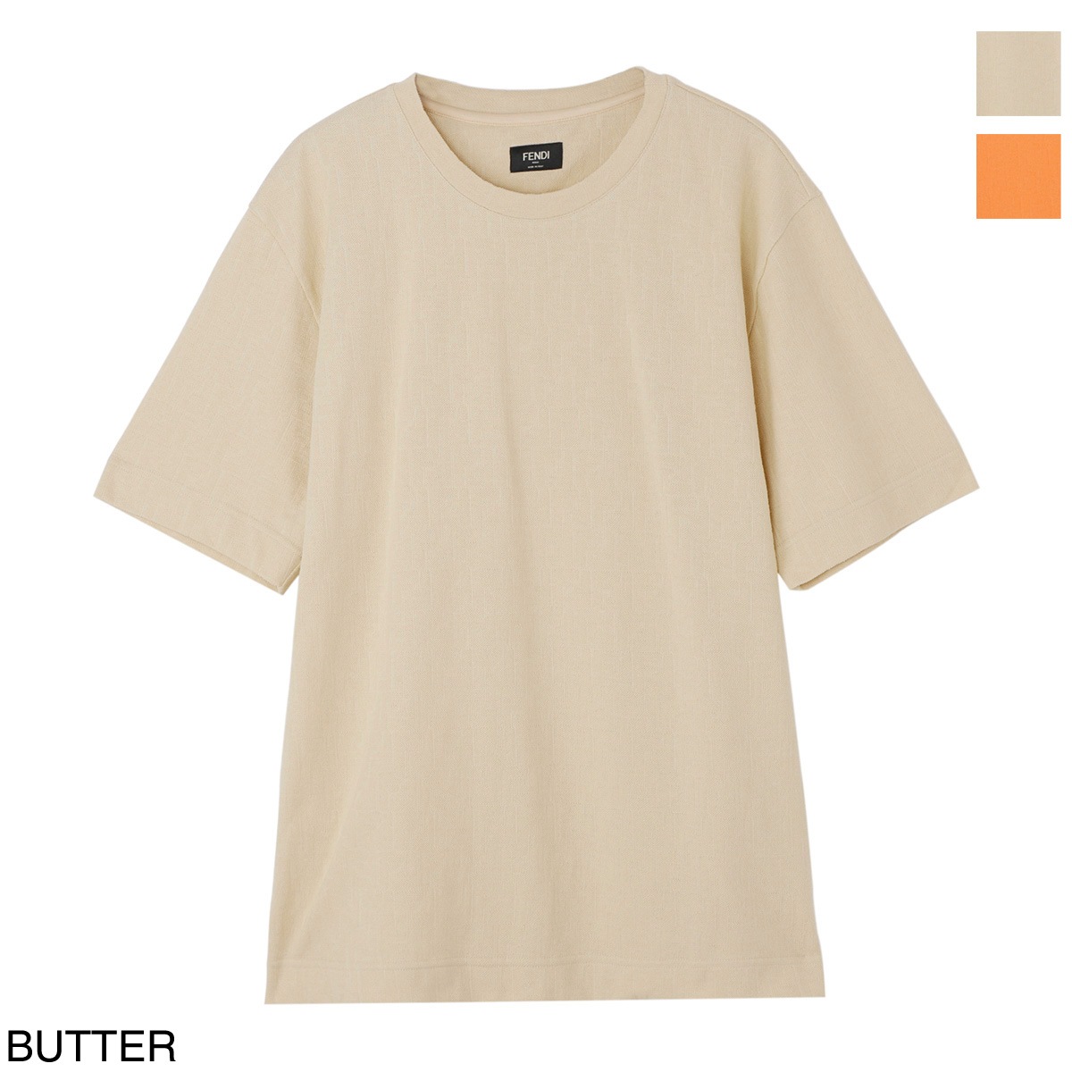 FENDI フェンディ クルーネック半袖Tシャツ メンズ