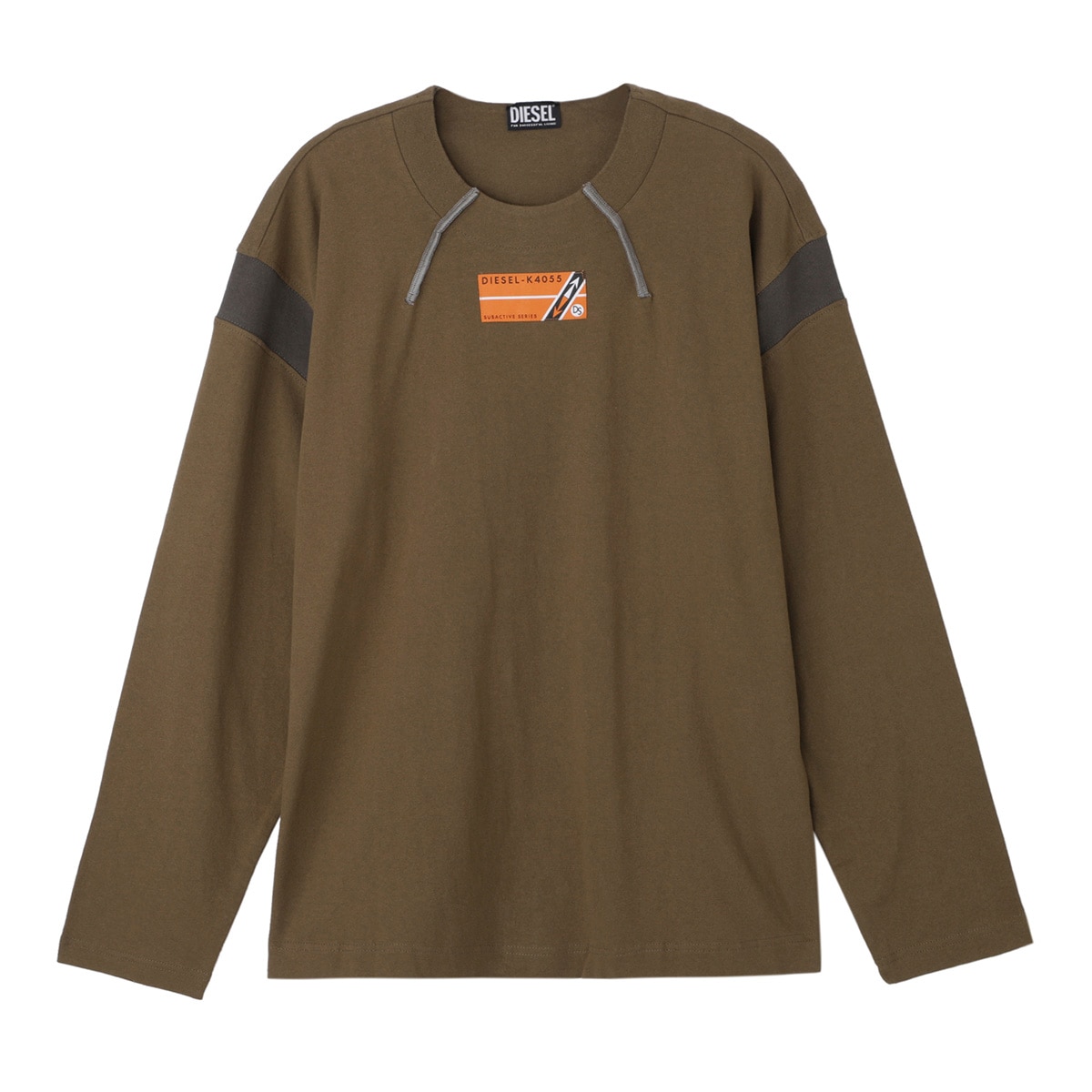 アウトレット】DIESEL ディーゼル クルーネックカットソー/ロングT