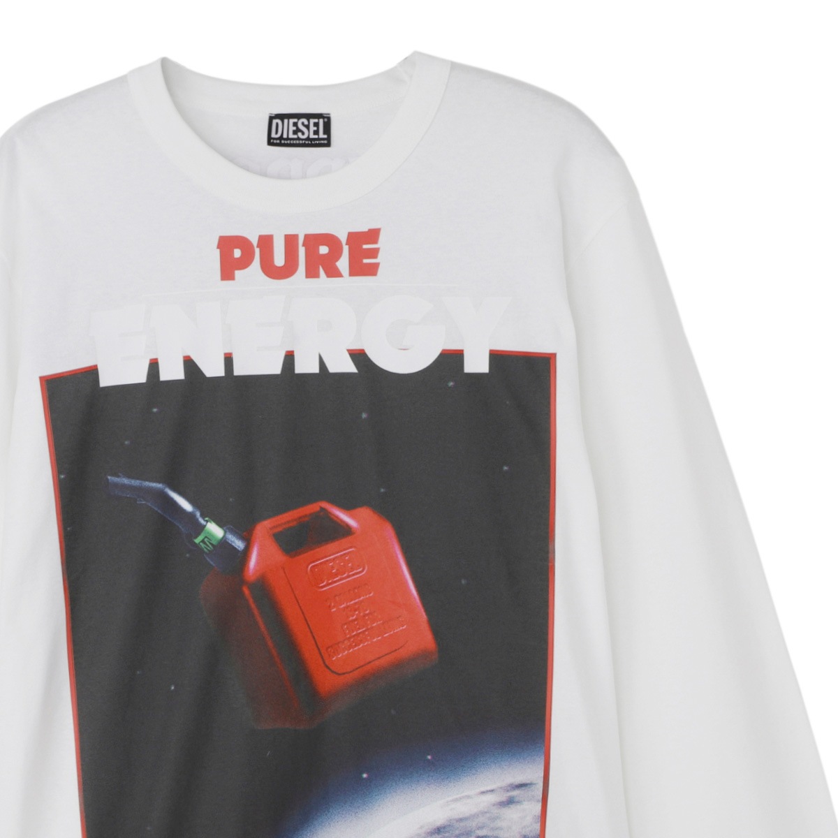 アウトレット】DIESEL ディーゼル クルーネックカットソー/ロングT