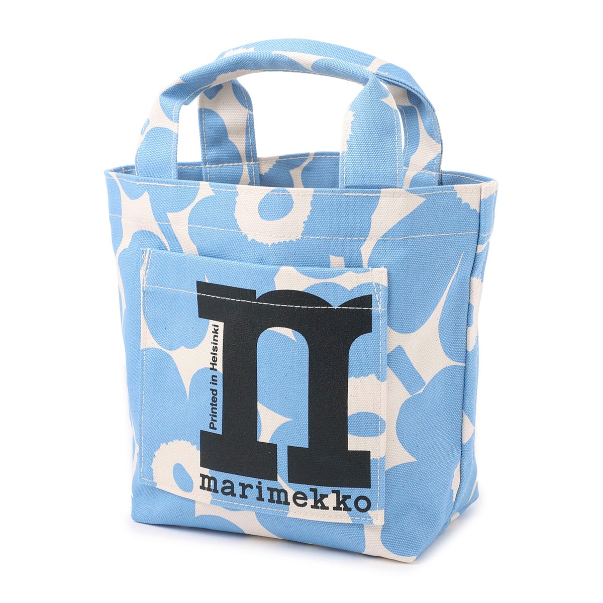 マリメッコ トートバッグ ブルー MARIMEKKO ラスト1 完売 限定
