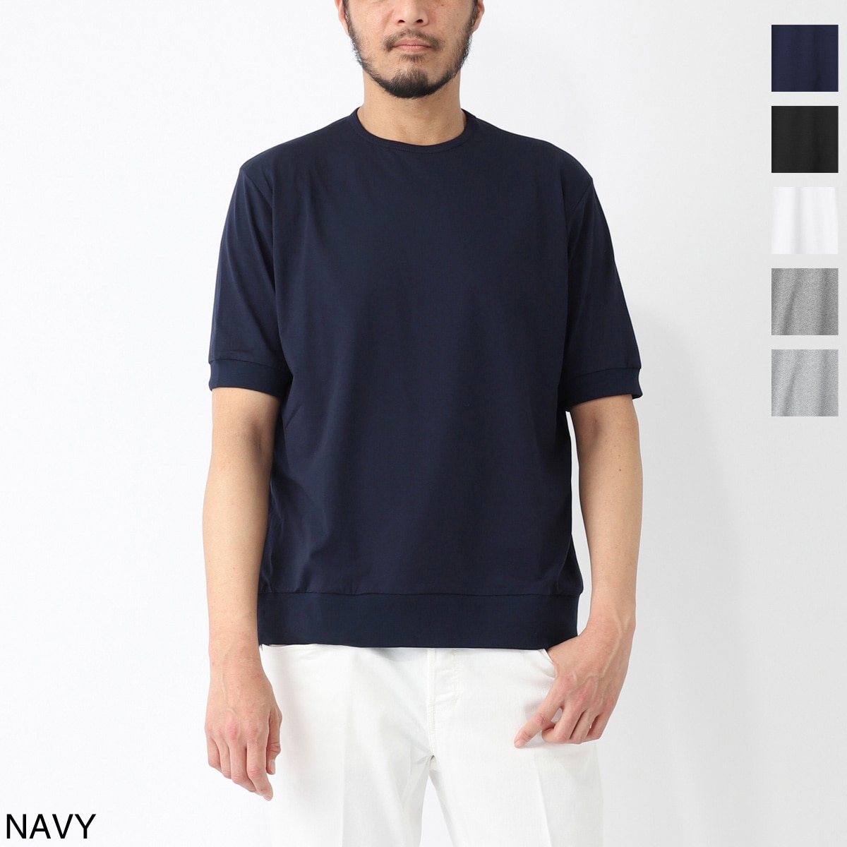 『ネコポス対応(1点まで)』GIAB'S ARCHIVIO ジャブス アルキヴィオ クルーネックTシャツ/GRT S メンズ