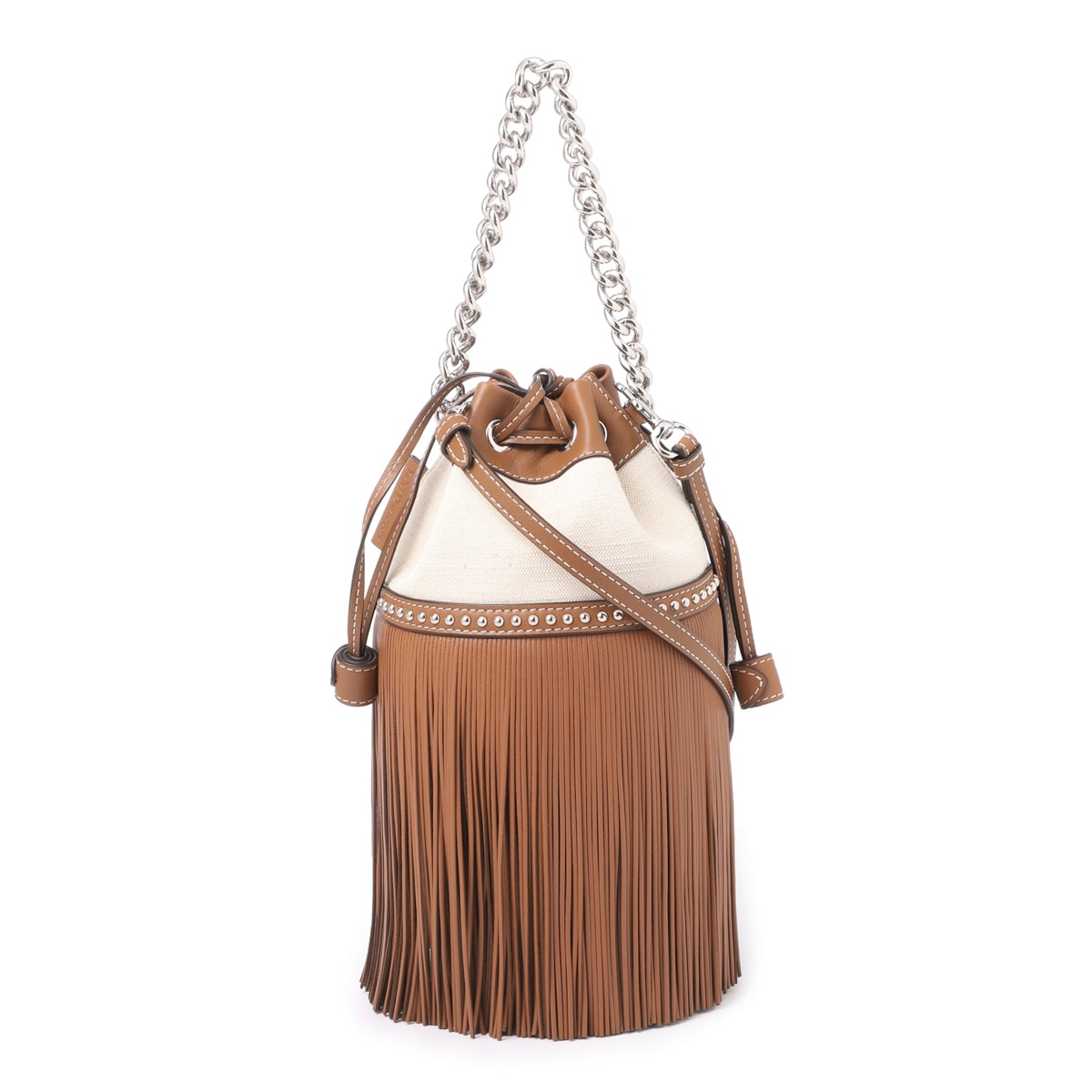 J&M DAVIDSON ジェイ&エム デヴィッドソン ショルダーバッグ 2WAY/MINI FRINGE CARNIVAL WITH STUDS レディース