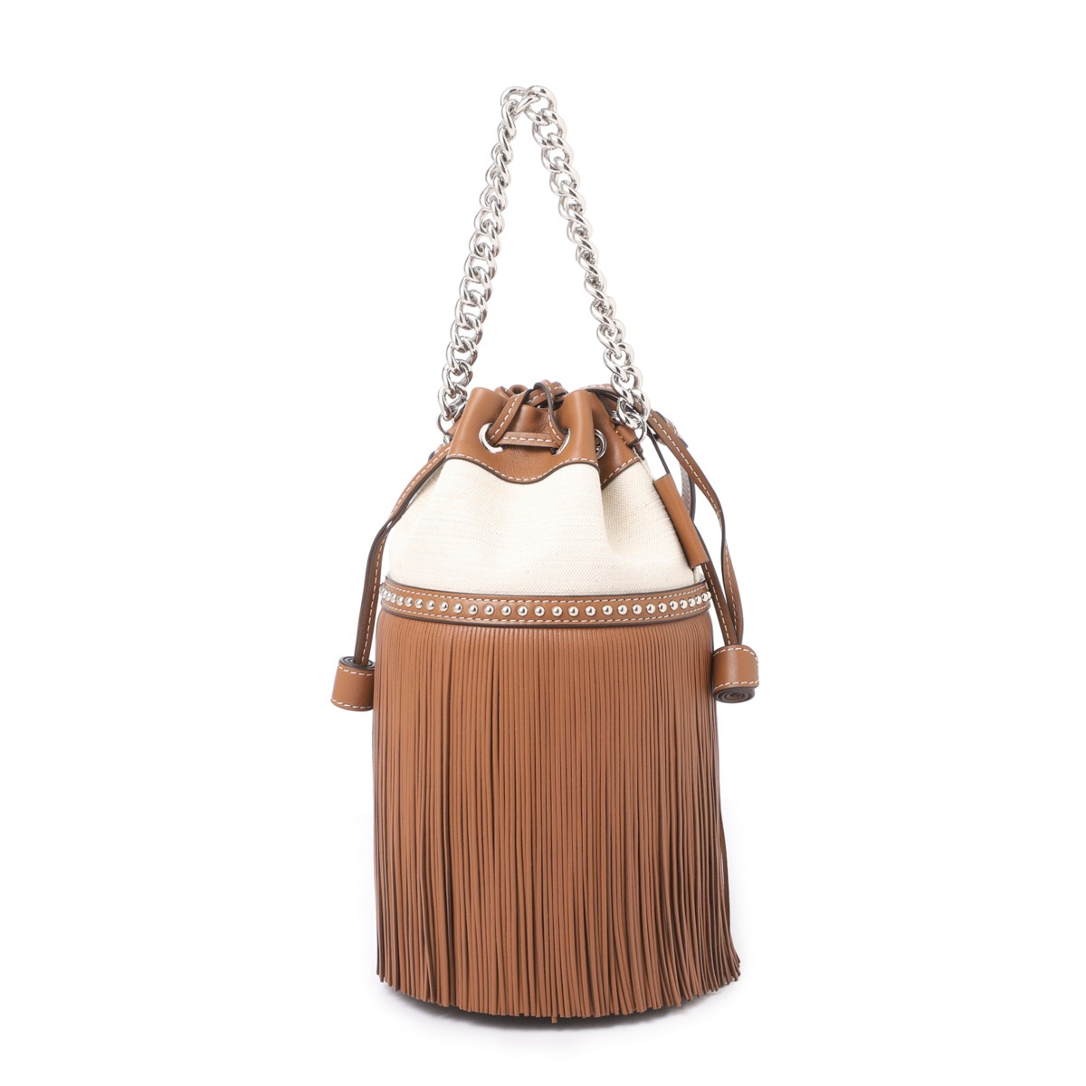 J&M DAVIDSON ジェイ&エム デヴィッドソン ショルダーバッグ 2WAY/MINI FRINGE CARNIVAL WITH STUDS レディース