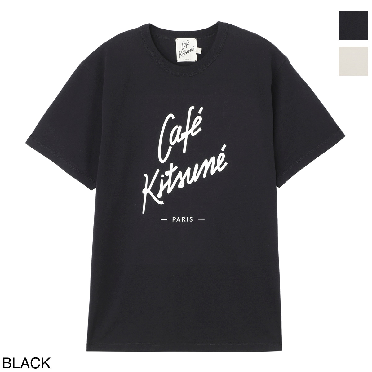 MAISON KITSUNE メゾンキツネ クルーネックTシャツ/Cafe Kitsune