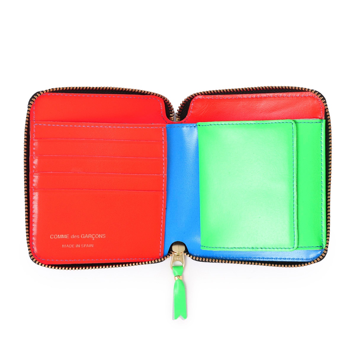 COMME des GARCONS コム デ ギャルソン 2つ折り財布 小銭入れ付き/SUPERFLUO
