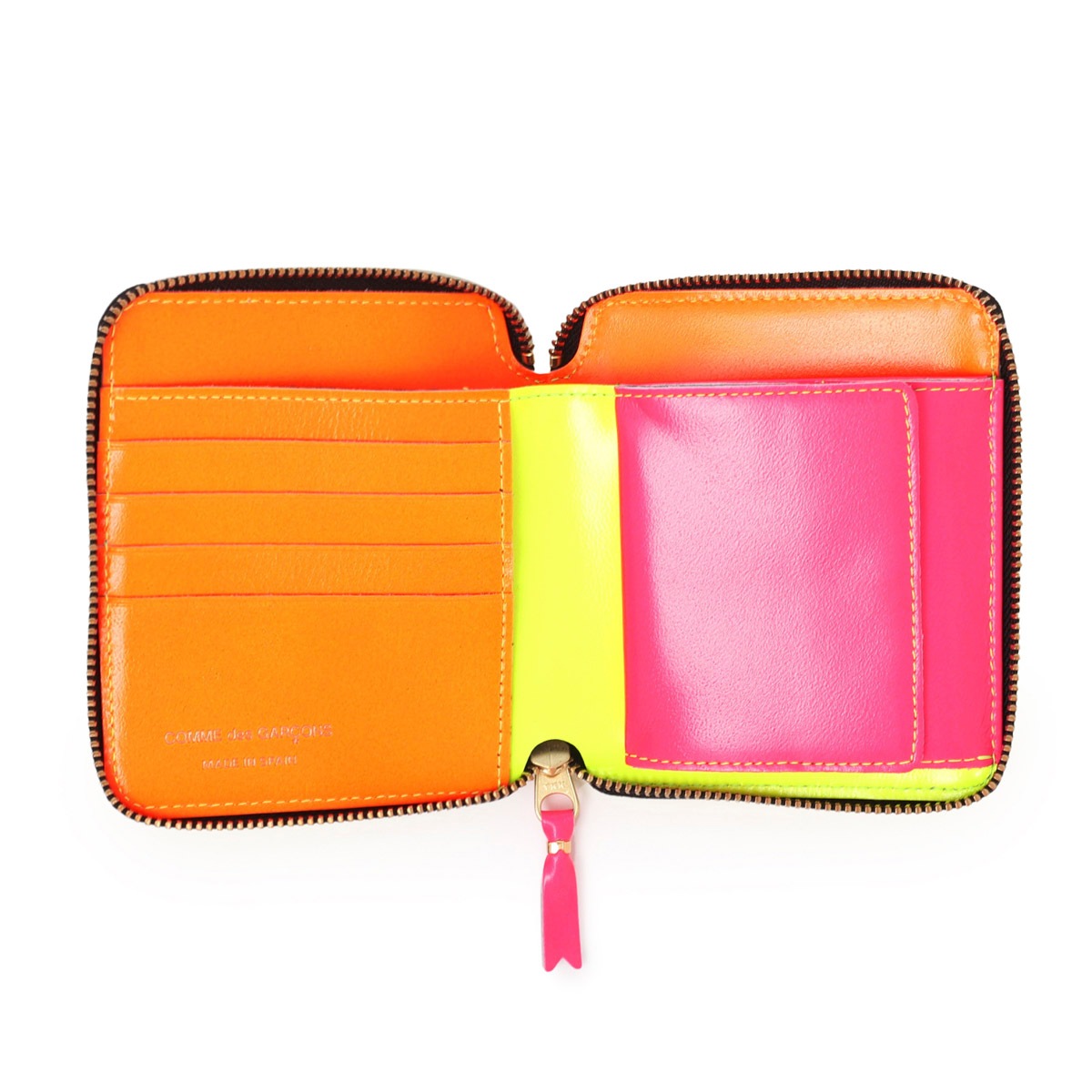 COMME des GARCONS コム デ ギャルソン 2つ折り財布 小銭入れ付き/SUPERFLUO