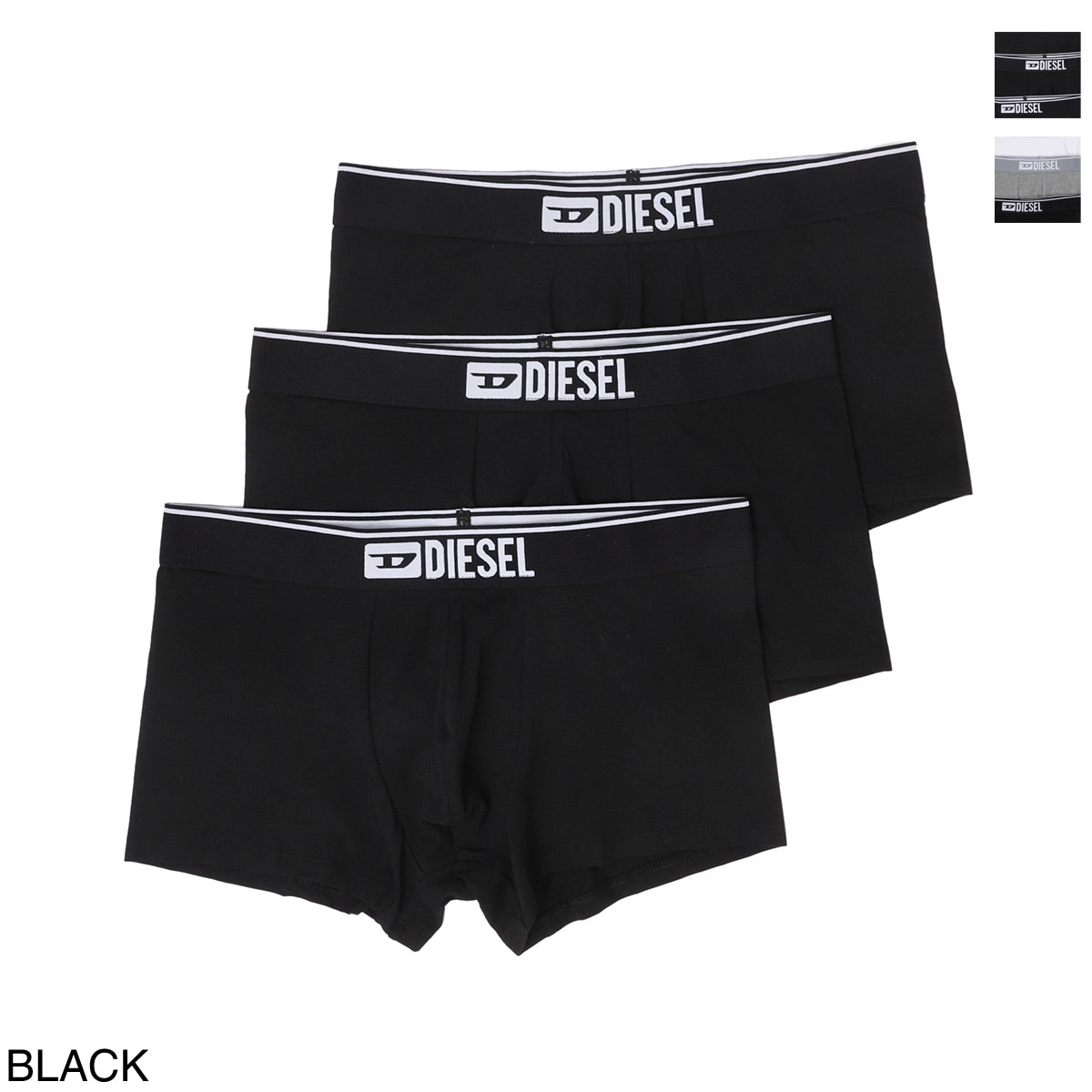 DIESEL ボクサーパンツ メンズ ディーゼル ローライズ 3枚セット