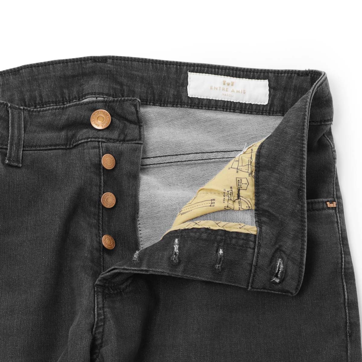 アウトレット】entre amis アントレアミ ボタンフライジーンズ/5