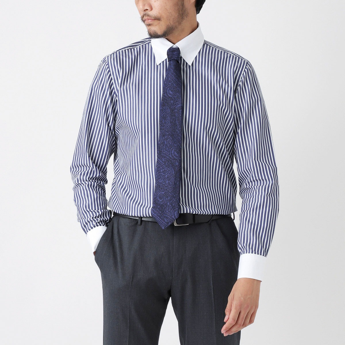 アウトレット】BORRIELLO ボリエッロ タブカラーシャツ/TAB SLIM FIT