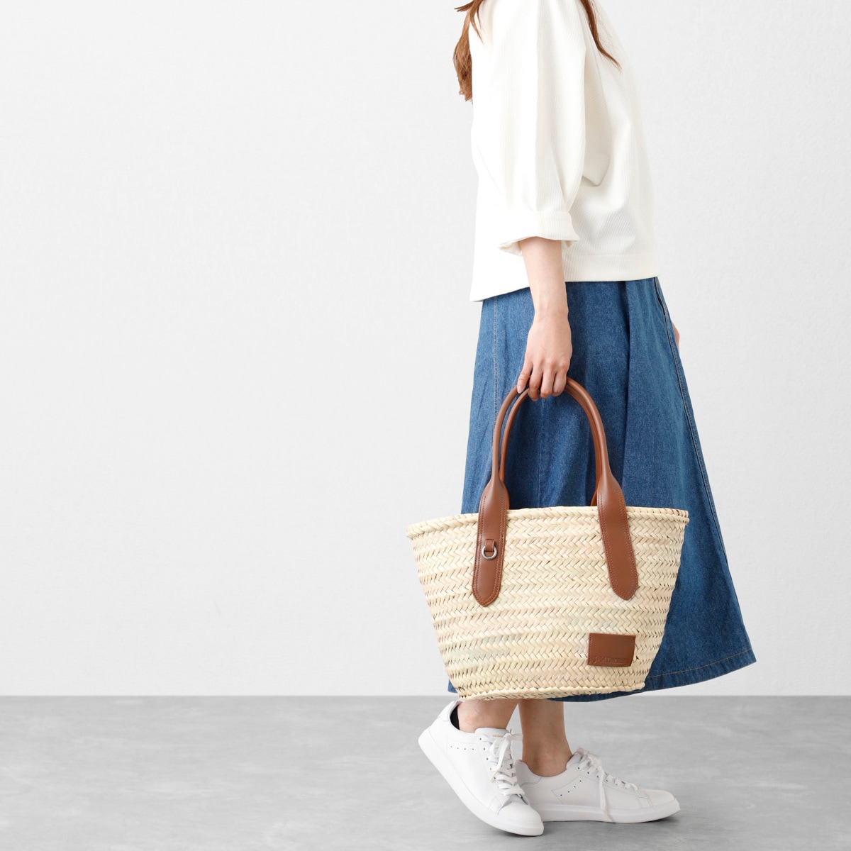 【アウトレット】J&M DAVIDSON ジェイ&エム デヴィッドソン バスケットバッグ/MEDIUM BASKET レディース