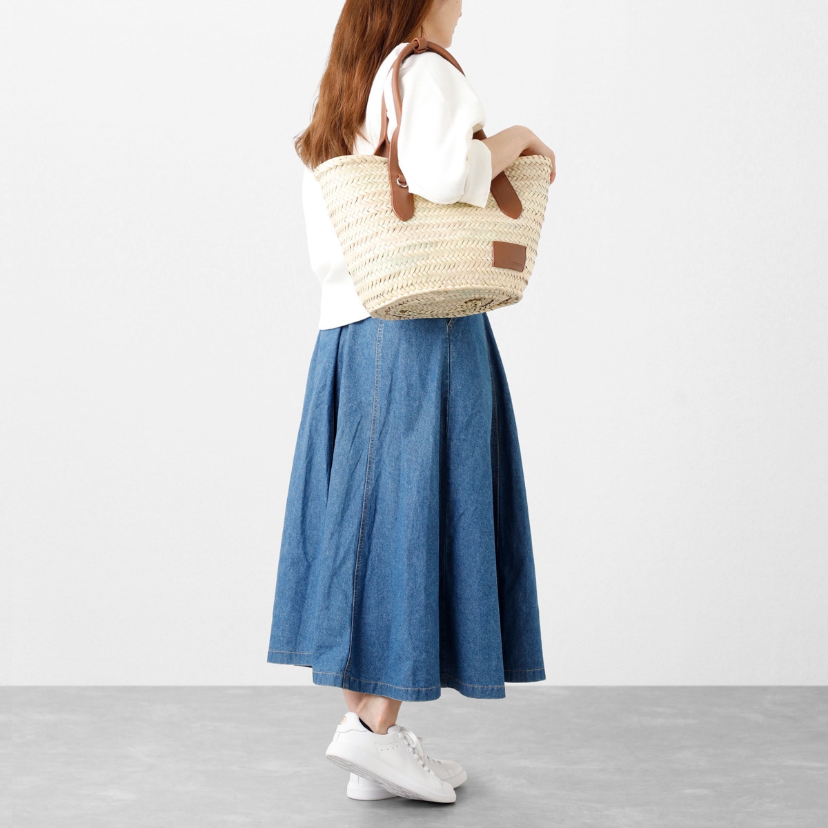 【アウトレット】J&M DAVIDSON ジェイ&エム デヴィッドソン バスケットバッグ/MEDIUM BASKET レディース