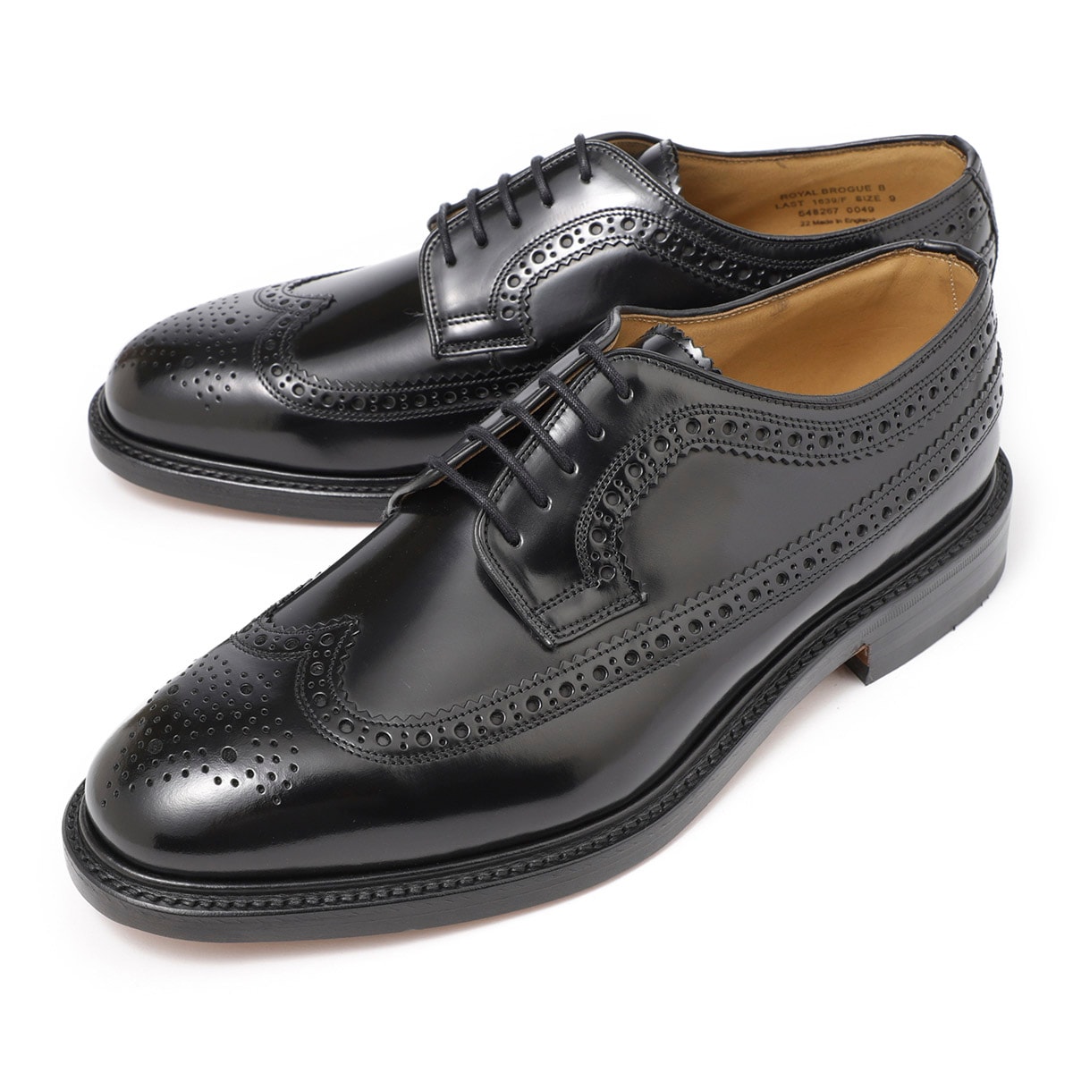 【アウトレット】Loake ローク 外羽根式シューズ/ブローグシューズ/ROYAL B Fフィット ラスト 1639【大きいサイズあり】 メンズ
