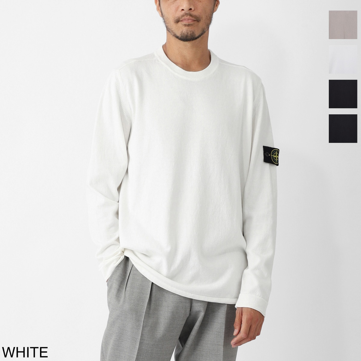 Stone  ストーンアイランド　ハーフジップ　スウェット アウトレット】【ラスト1点】STONE ISLAND ストーンアイランド