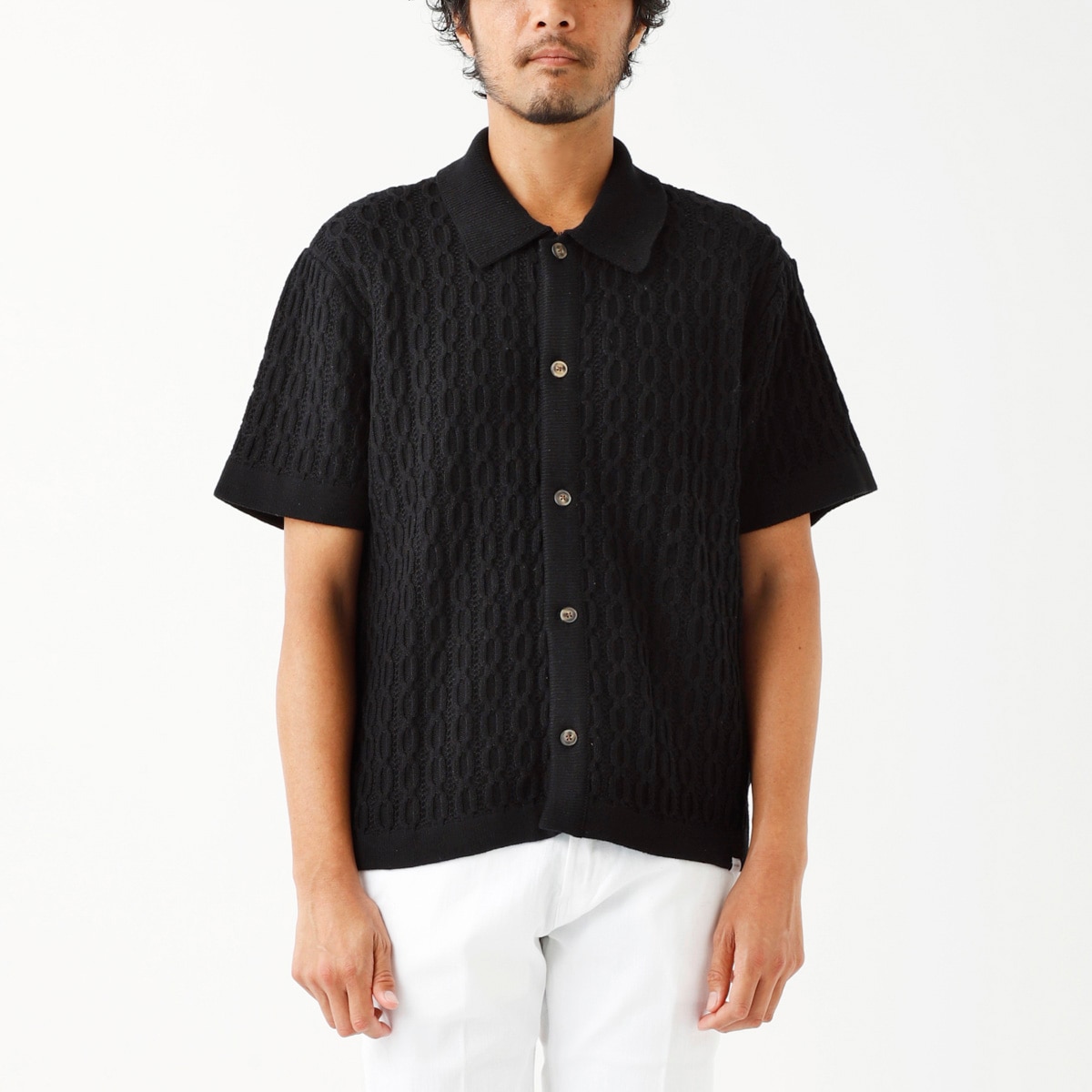 レ ドゥ メンズ Tシャツ トップス T-shirt レ ドゥ メンズ Tシャツ トップス LENS - Basic T-shirt - white&frasl;black