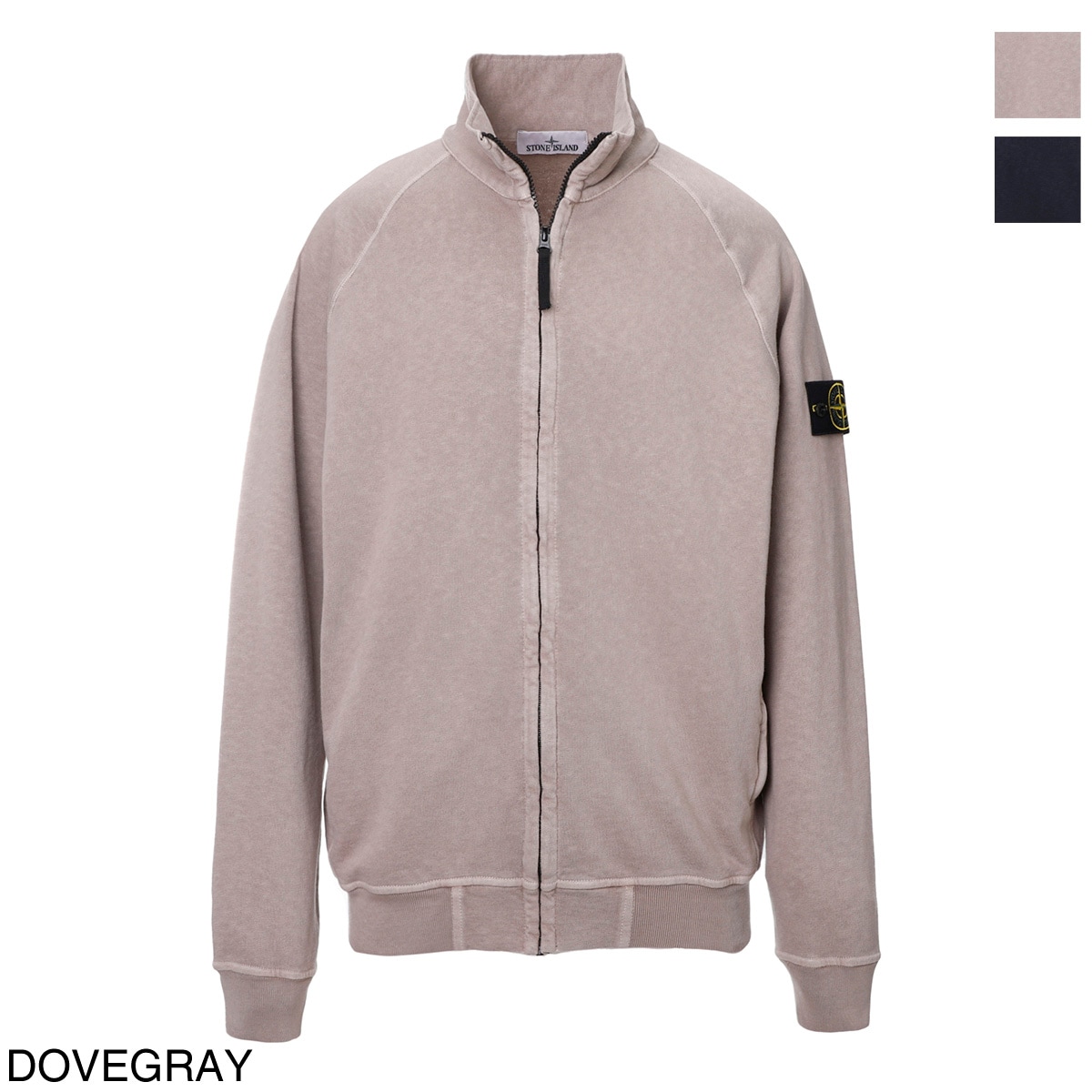 STONE ISLAND ストーンアイランド ジップアップスウェット/62460 OLD TREATMENT メンズ