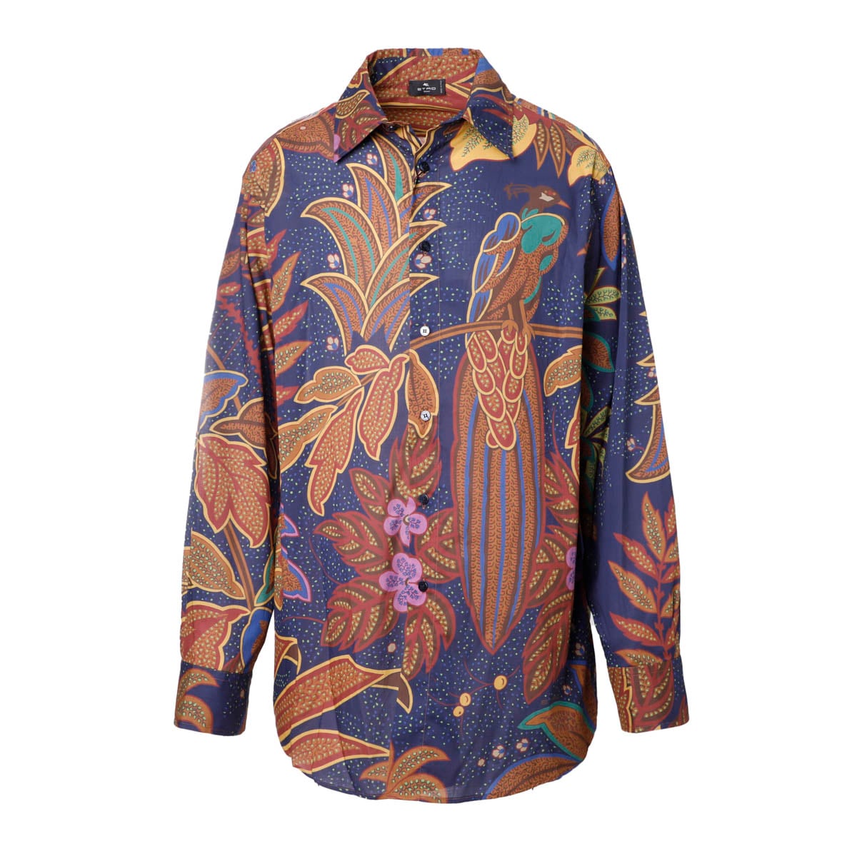 【アウトレット】【ラスト1点】ETRO エトロ 長袖レギュラーカラーシャツ/総柄シャツ メンズ
