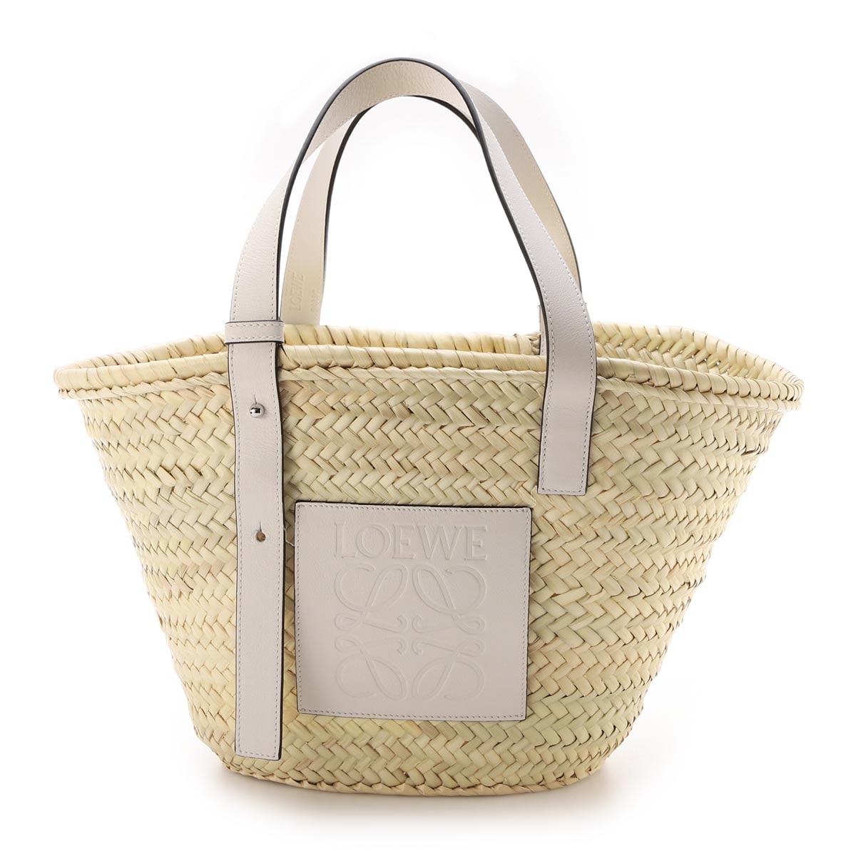 【美品】LOEWE ロエベ　バスケットバッグ　スモール　ナチュラル/タン LOEWE ロエベ バスケットバッグ/トートバッグ/Basket bag in