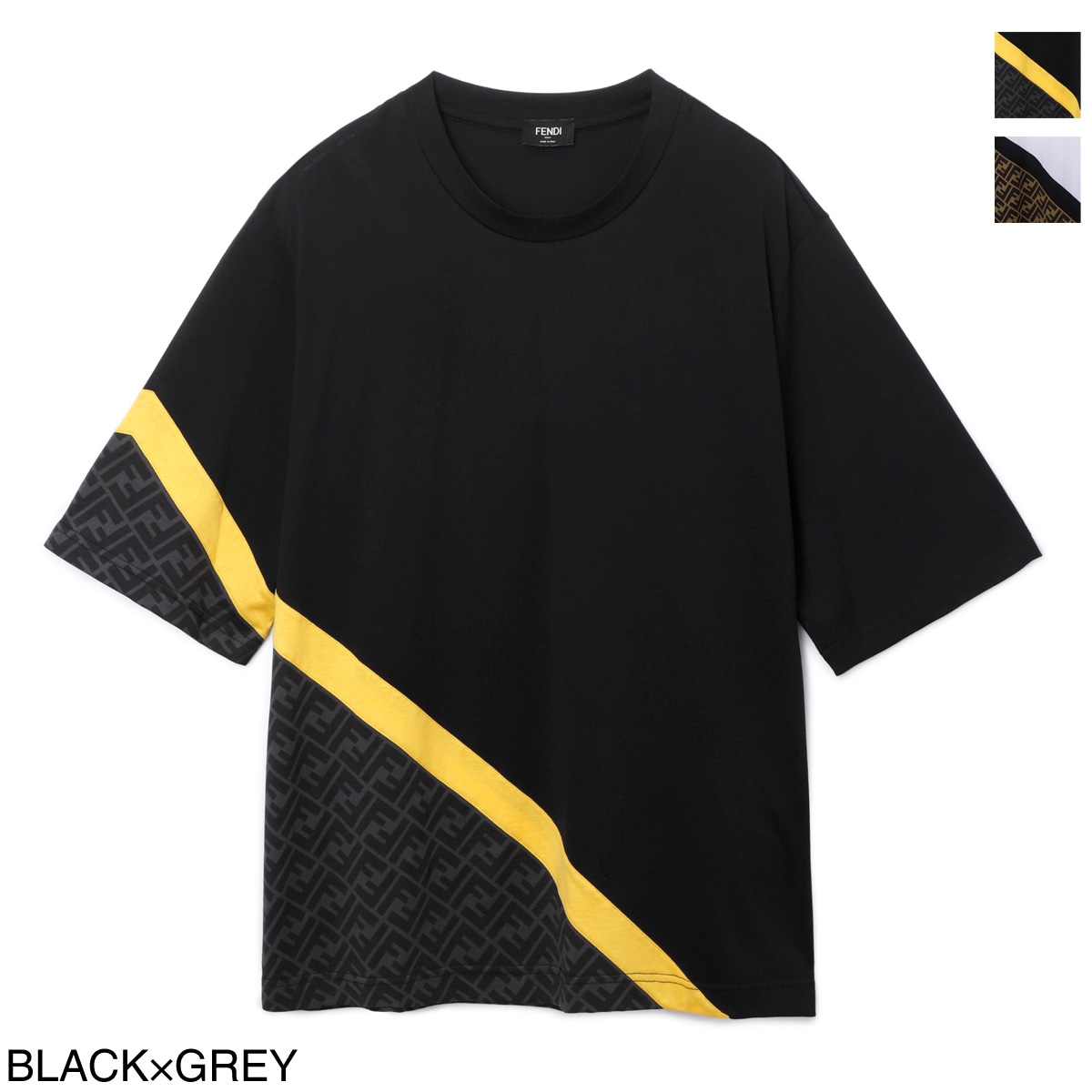 【タイムセール TOPS】FENDI フェンディ クルーネックTシャツ メンズ