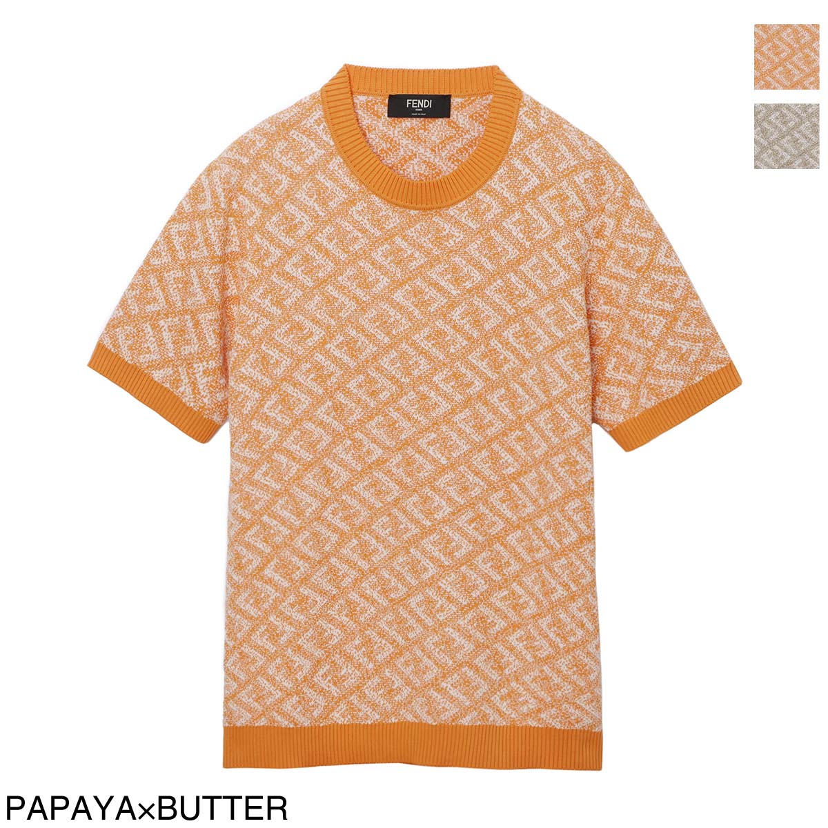 イタリア製 FENDI フェンディ サマーニット 半袖ニット イタリア製 FENDI フェンディ サマーニット 半袖ニット