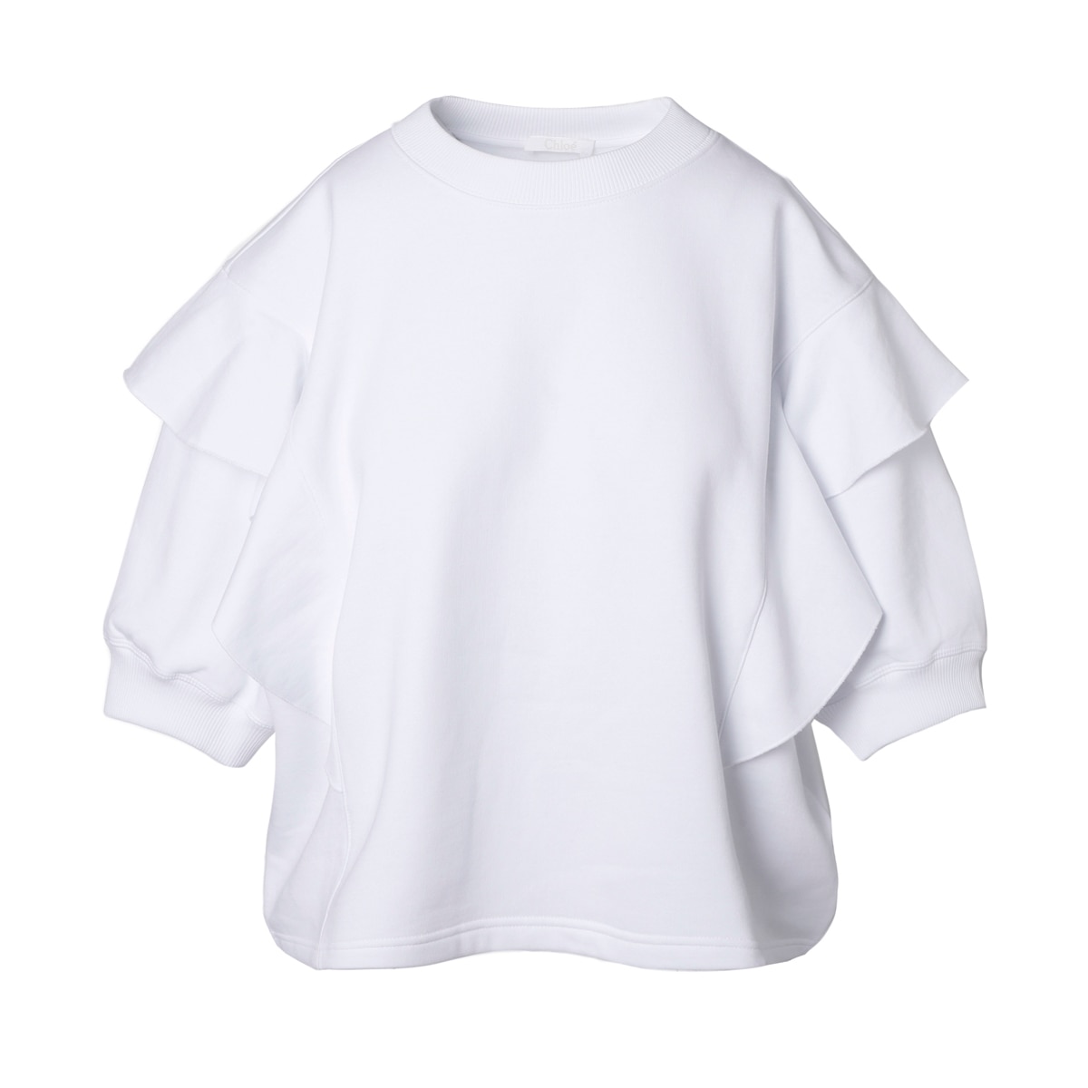 *Chloe*クルーネックTシャツ Chloe クロエ クルーネックTシャツ/ラッフルTシャツ レディース