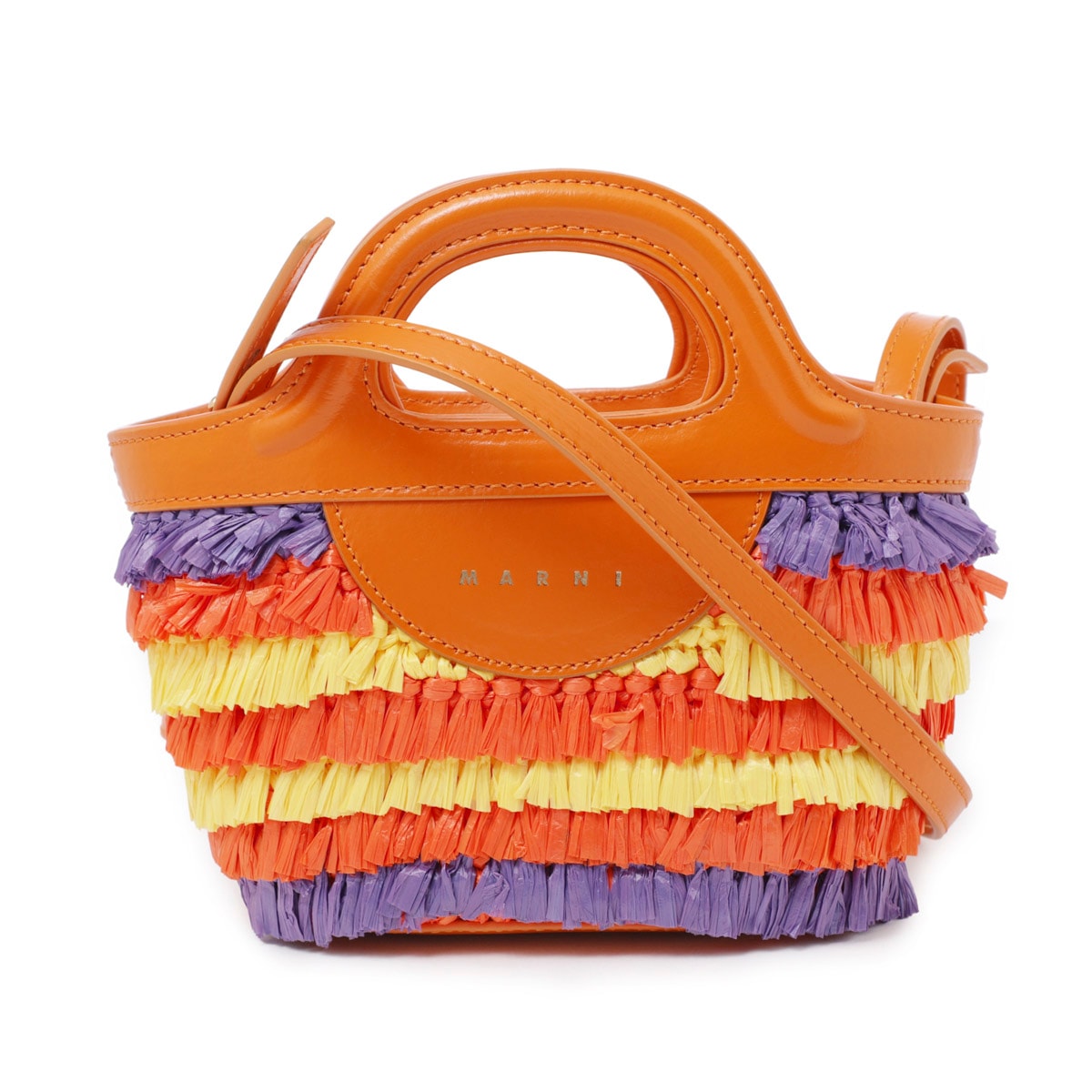美品【MARNI本物】ハンドバッグ/TROPICALIA MICRO/2WAY MARNI マルニ ハンドバッグ 2WAY/ショルダーバッグ/TROPICALIA