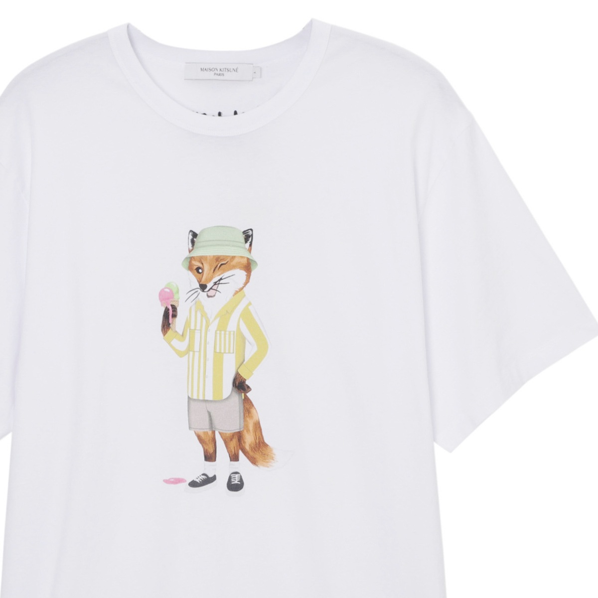 MAISON KITSUNE メゾンキツネ クルーネックTシャツ/HOTEL OLYMPIA