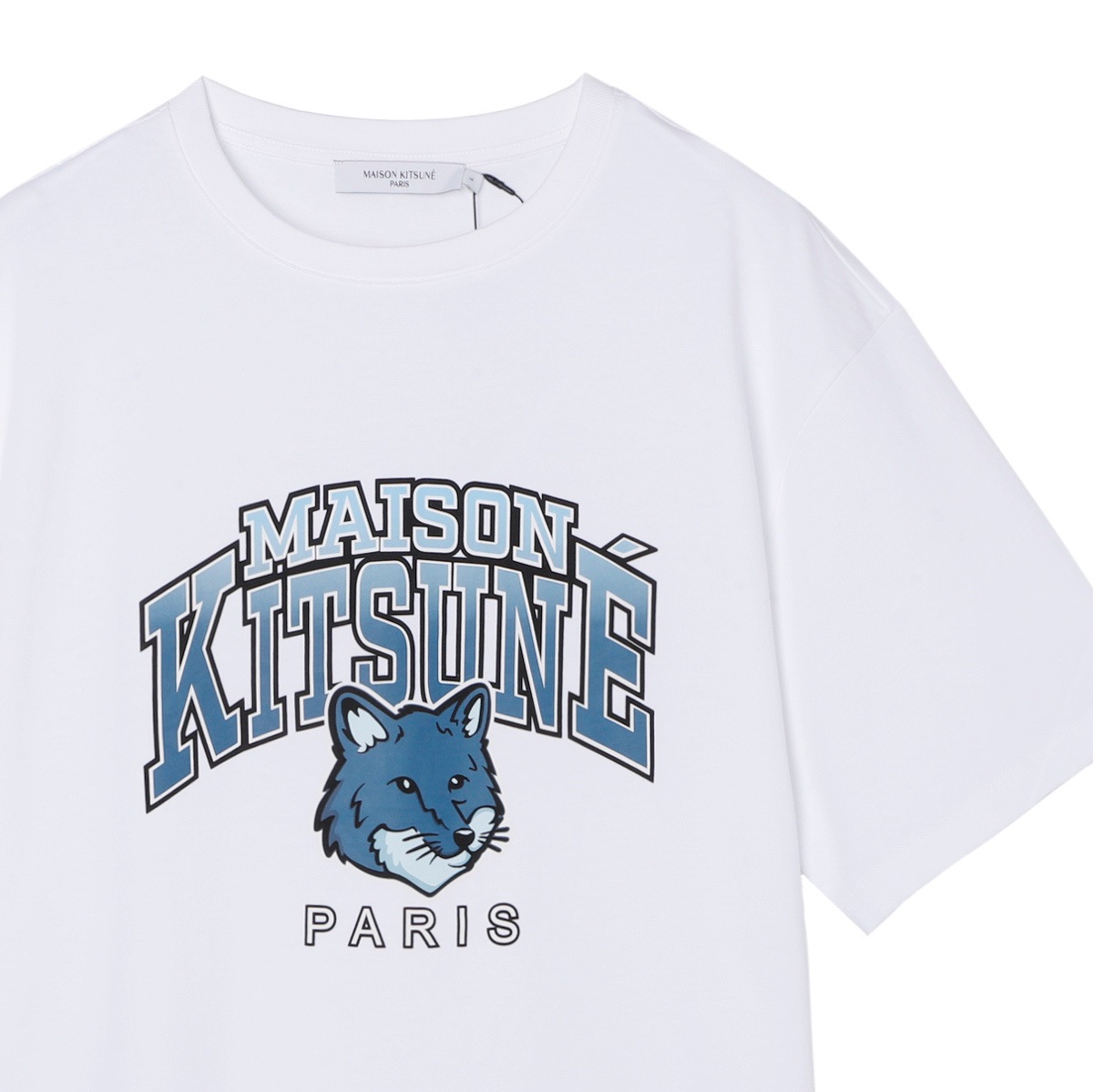 MAISON KITSUNE メゾンキツネ クルーネックTシャツ/CAMPUS FOX RELAXED
