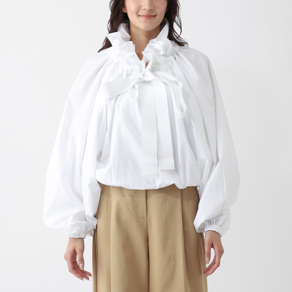 □ 45010★PATOU パトゥ ペプラムスカート 38 アイボリー □ 45010☆PATOU パトゥ ペプラムスカート 38 アイボリー レディース
