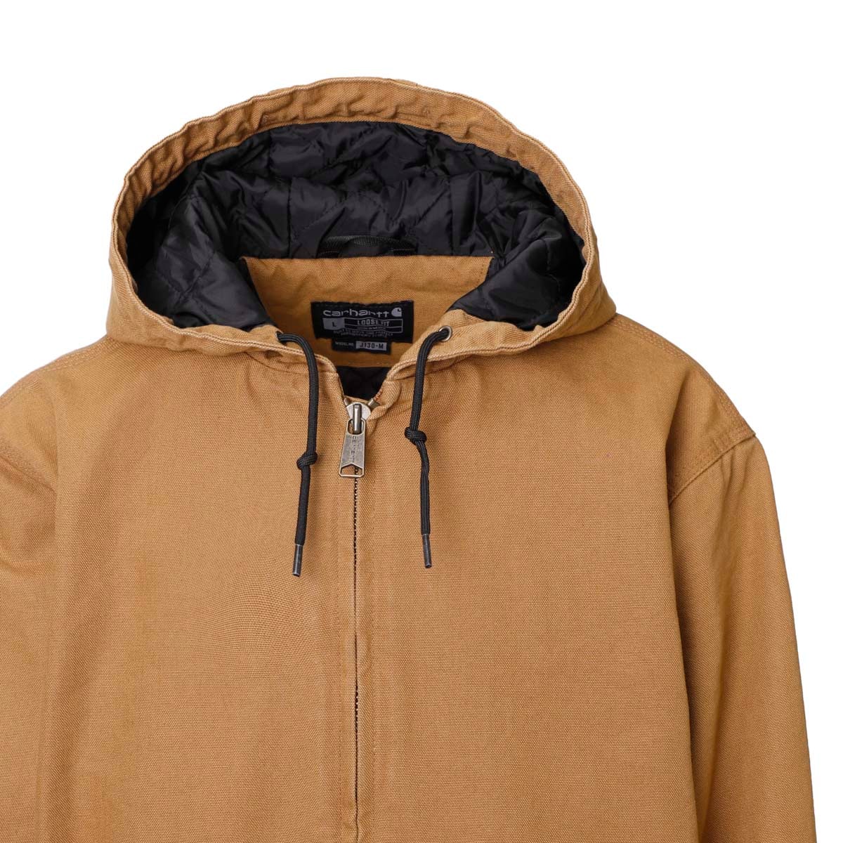 【アウトレット】【ラスト1点】Carhartt カーハート 中綿入りフーデッドブルゾン/アクティブジャケット/WASHED DUCK INSULATED ACTIVE JAC メンズ