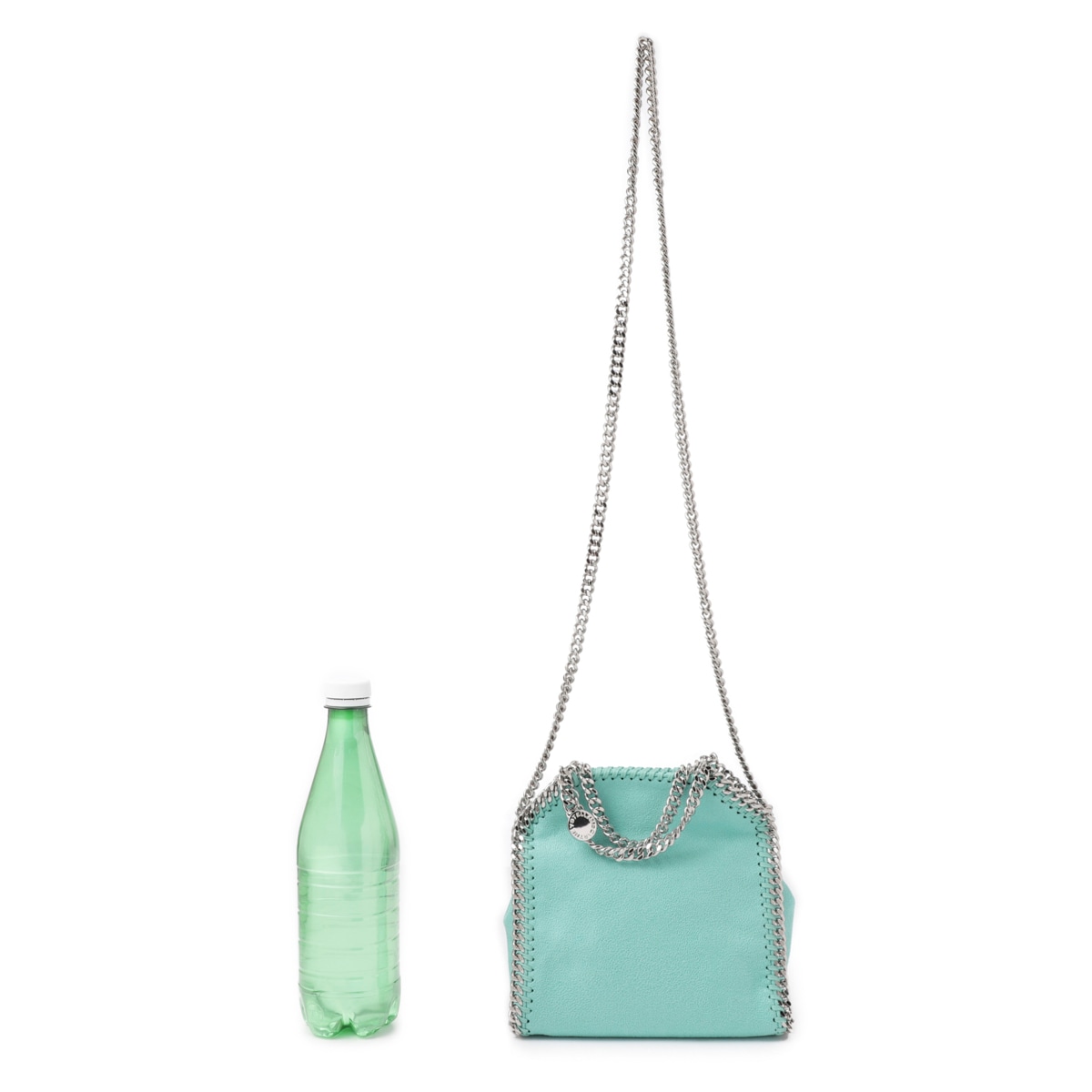 【美品】  STELLA McCARTNEY / ステラマッカートニー | 2way TINT TOTE / タイニートート クロシェ かぎ針編み ニット チェーンショルダーバッグ | LIGHT MINT | レディース Stella McCartney（ステラ・マッカートニー） トートバッグ ショルダー