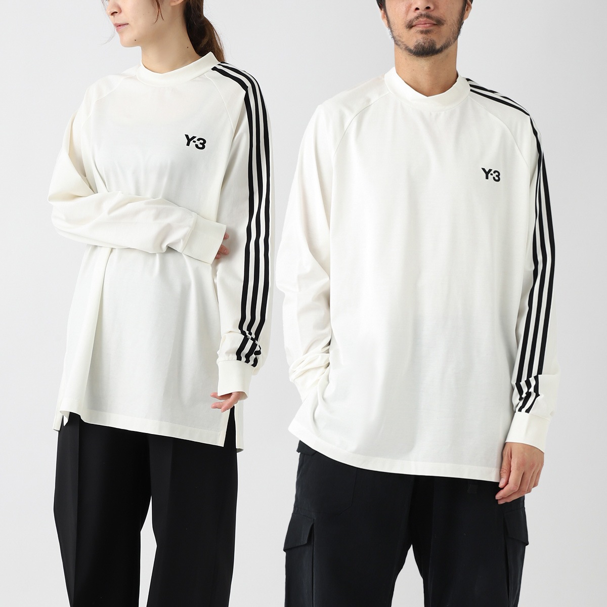 アウトレット】【ラスト1点】Y-3 ワイスリー クルーネック長袖