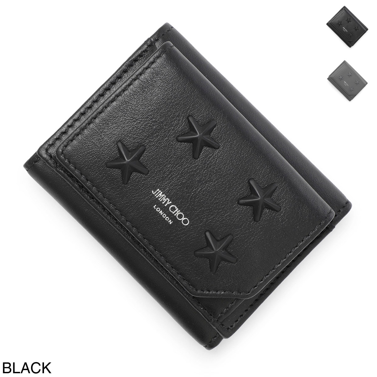 【アウトレット】JIMMY CHOO ジミーチュウ 3つ折り財布 小銭入れ付き/コンパクトウォレット/Beale メンズ