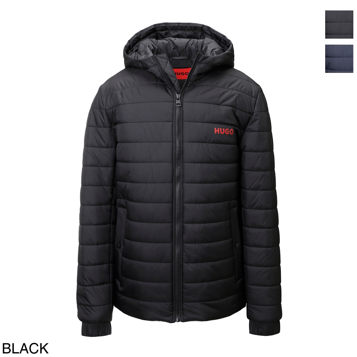 HUGO HUGOBOSS ヒューゴヒューゴボス 中綿入りフーデッドブルゾン/キルティングジャケット/BENE2241 メンズ