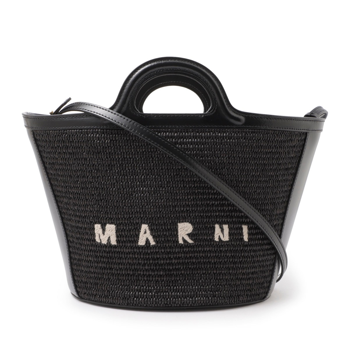 【美品】MARNI TROPICALIA ミニバケットバッグ ブルー　カゴバッグ MARNI マルニ バケットバッグ TROPICALIA MINI BUCKET トロピカ