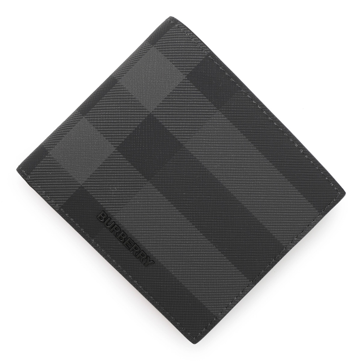 【美品】バーバリー 長財布 ロンドンチェック ロゴ 小銭入れあり メンズ 黒 BURBERRY メンズ長財布（柄：チェック）｜財布｜ファッション