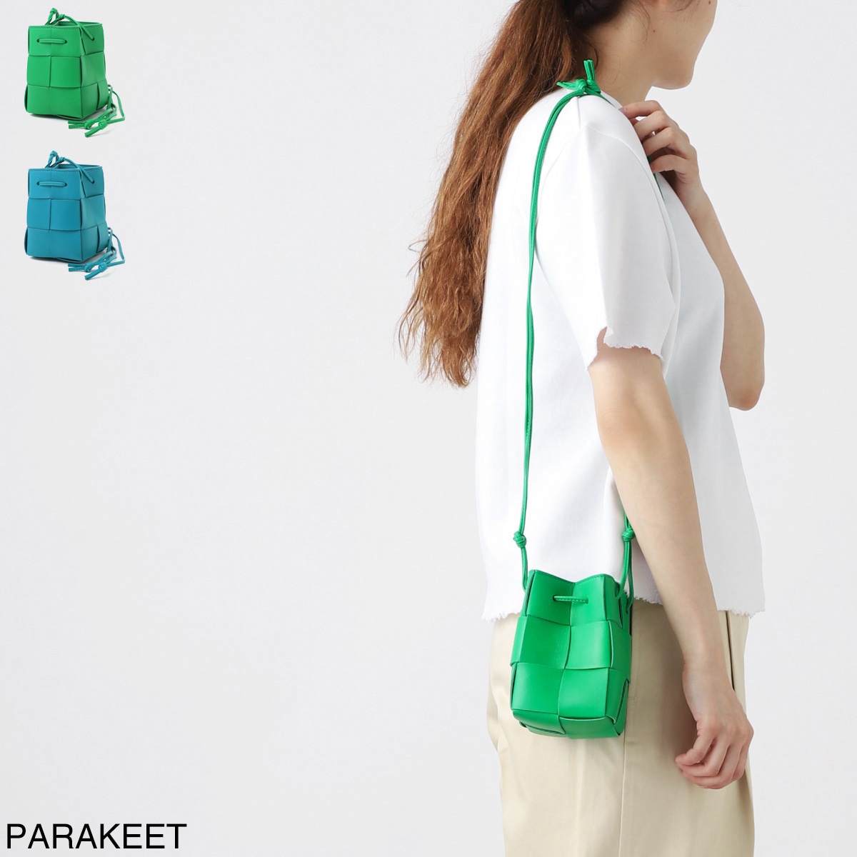 BOTTEGA VENETA ボッテガヴェネタ クロスボディバッグ/ミニバッグ/MINI CASSETTE BUCKET BAG レディース