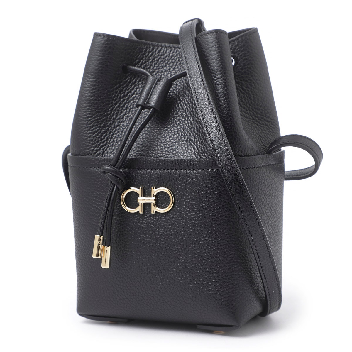 フェラガモ FERRAGAMO ショルダーバッグ クロスボディバッグ ブラック