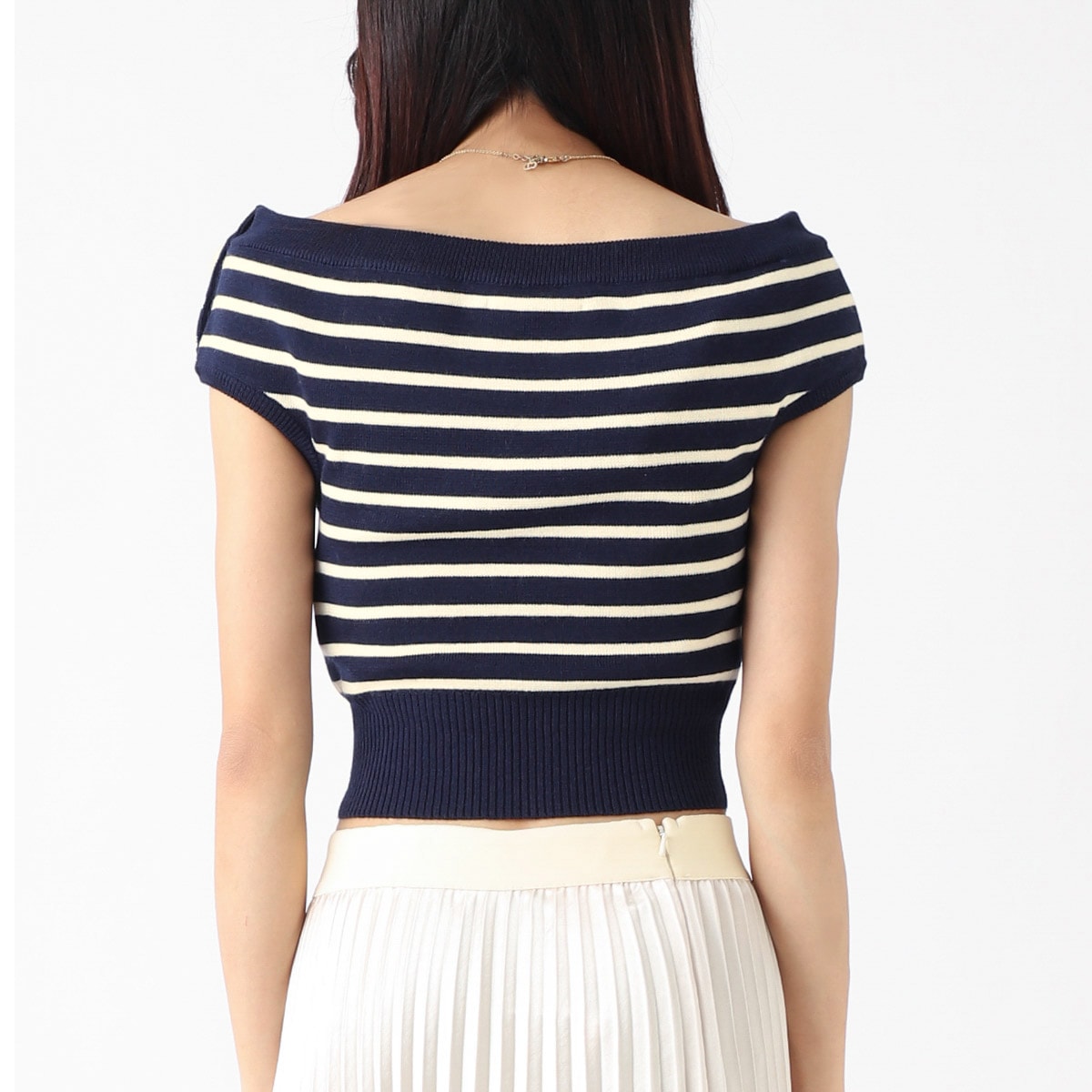 アウトレット】AMI アミ サマーセーター/オフショルダー ニット/TOP